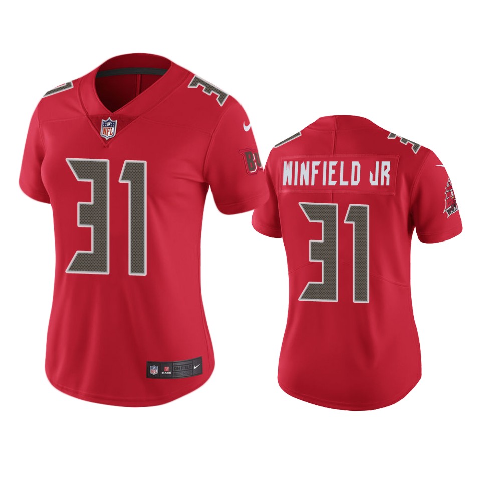 Tampa Bay Buccaneers WOMEN Nike NFL Color Rush Limited  #31 Antoine Winfield Jr. Red Jersey